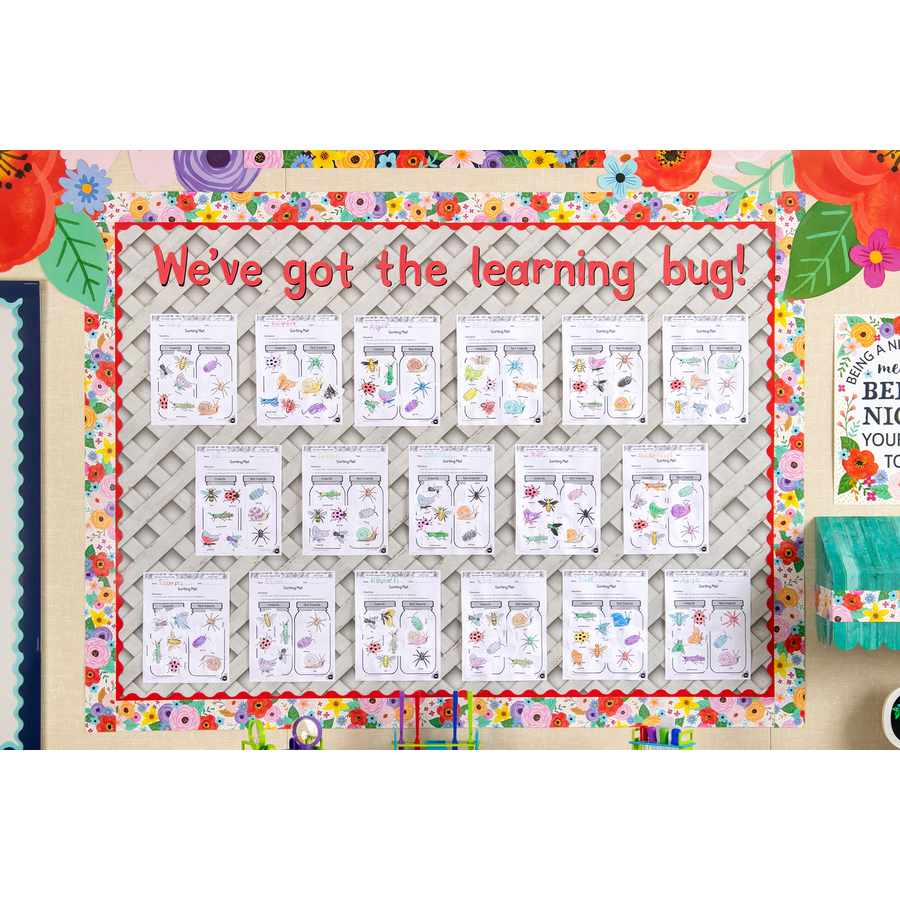 White Trellis Better Than Paper Bulletin Board Roll