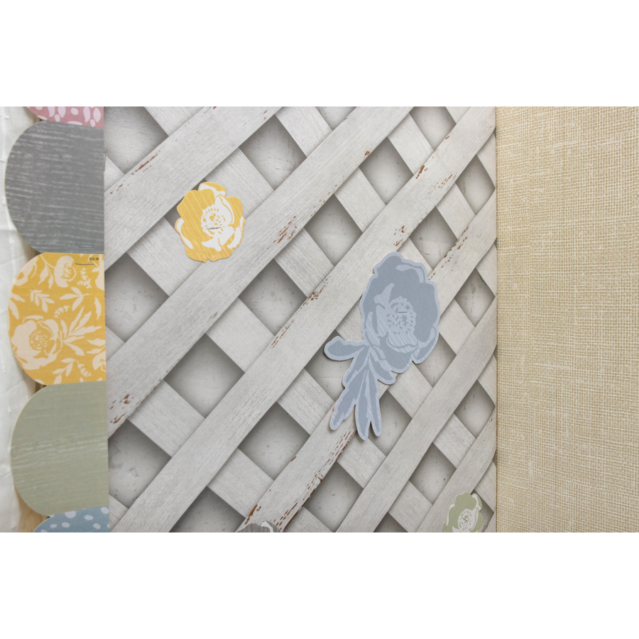 White Trellis Better Than Paper Bulletin Board Roll
