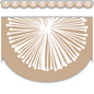 Natural Poms Scalloped Magnetic Border