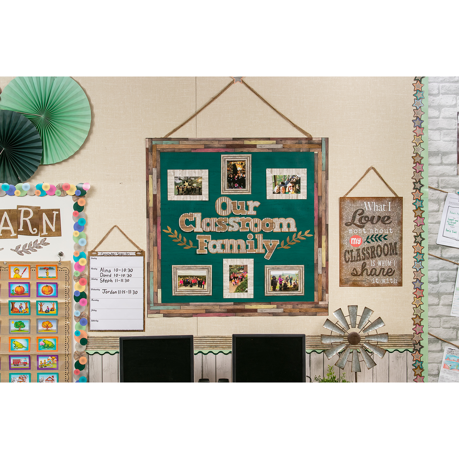 Hunter Green Painted Wood Better Than Paper Bulletin Board Roll