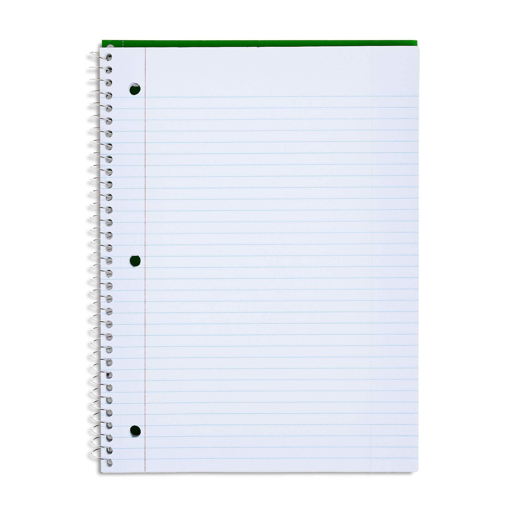 Pen+Gear College Ruled 1-Subject Notebook, 8" x 10.5", Green, 70 Sheets