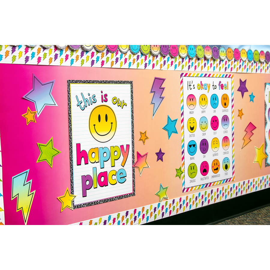 Pink and Orange Color Wash Better Than Paper Bulletin Board Roll
