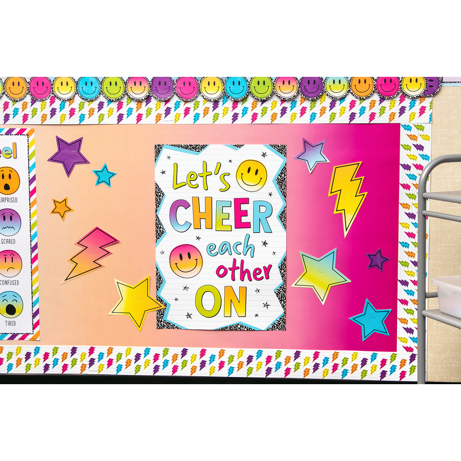 Pink and Orange Color Wash Better Than Paper Bulletin Board Roll