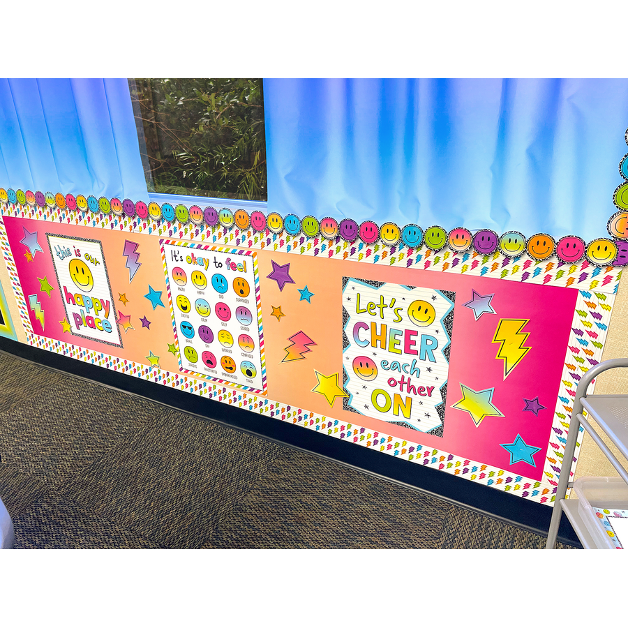 Pink and Orange Color Wash Better Than Paper Bulletin Board Roll