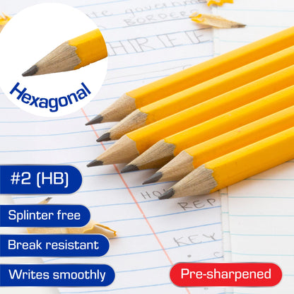 Next #2 Wood-Free Yellow Pencils, Pre-Sharpened