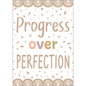 Progress Over Perfection Positive Poster
