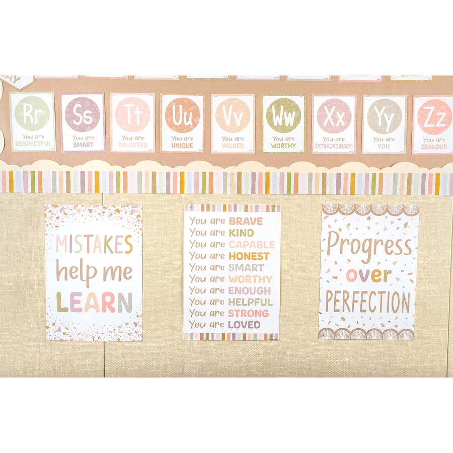 Progress Over Perfection Positive Poster
