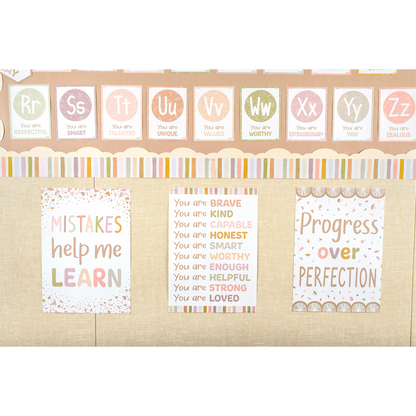 Progress Over Perfection Positive Poster