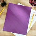 2 Pocket Paper Folder Purple [W2PES-PV]