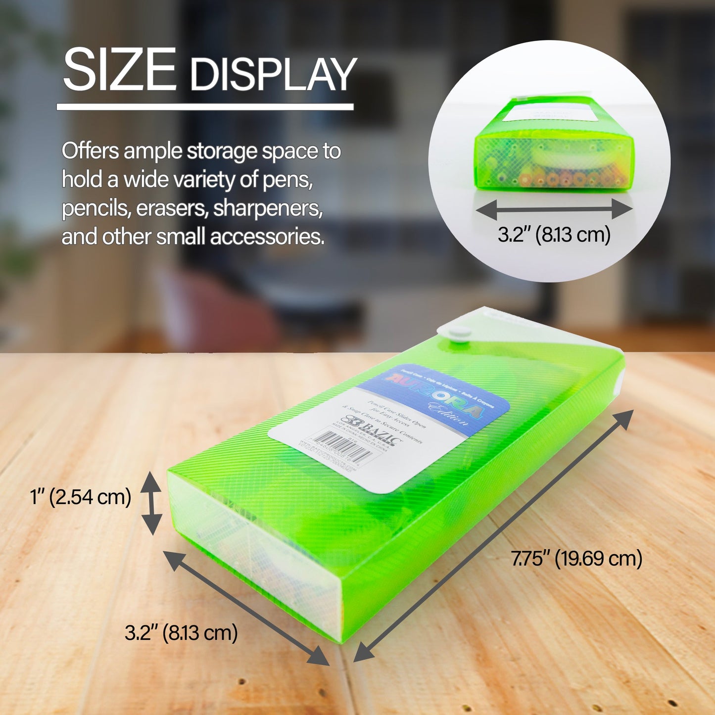 Translucent Slider Pencil Case