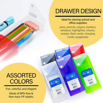 Translucent Slider Pencil Case