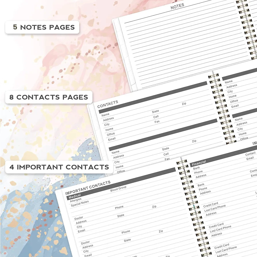 2026-2028 Monthly Planner - 2 Year Monthly Planner from July 2026 to June 2028, Calendar Planners with Tabs, Inner Pocket, 8.5'' x 11''