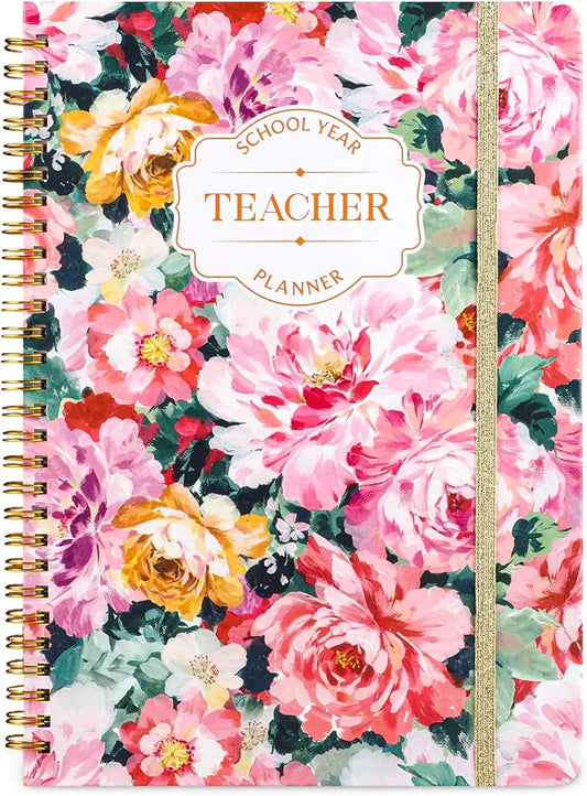 Teacher Planner 2026-2027, Undated Lesson Planner 7x10 Inch Watercolor Floral