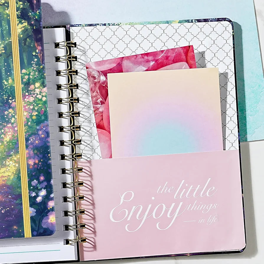 Planner 2026-2027 - Academic Planner 2026-2027 from Jul.2026 - Jun.2027, 8.5'' X 6.4'', Weekly Monthly Planners 12 Month with Colorful Tabs, Back Pocket - Forest Path