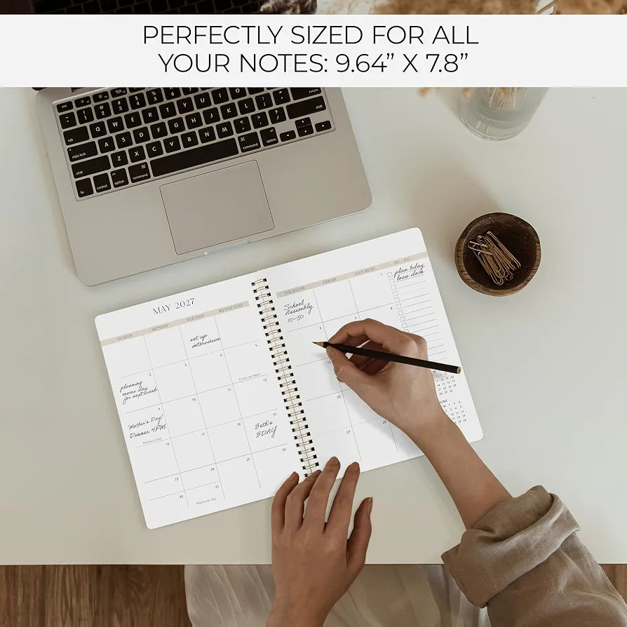Beautiful 2026-2027 Monthly Planner - To Do List Notebook That Easily Organizes Your Tasks to Boost Productivity - Runs From July 2026 Until December 2027