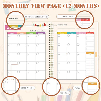 Teacher Planner - Undated Teacher Planner 9''x11''