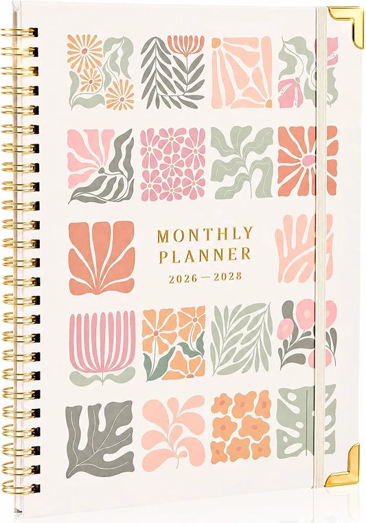 Beautiful Matisse 2026-2028 Monthly Planner - To Do List Notebook That Easily Organizes Your Tasks to Boost Productivity - Runs From July 2026 Until December 2028 incl. 2027