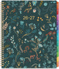 2026-2027 Monthly Planner - Planner 2026-2027, Monthly Calendar 26-27, Jul. 2026 - Dec. 2027, 9" x 11", 18 Month with Colourful Tabs & Pocket, Flexible Cover, Twin-Wire Binding, Thick Paper - Green