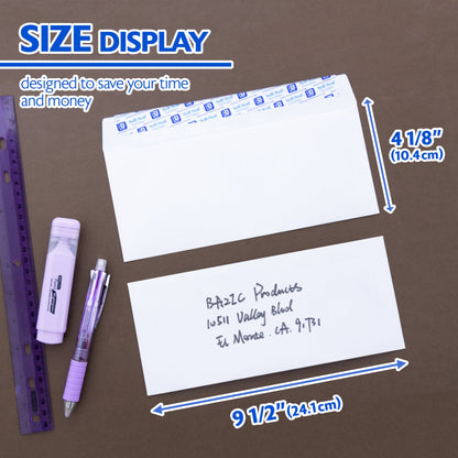 #10 Self-Seal White Envelopes (40/Pack)