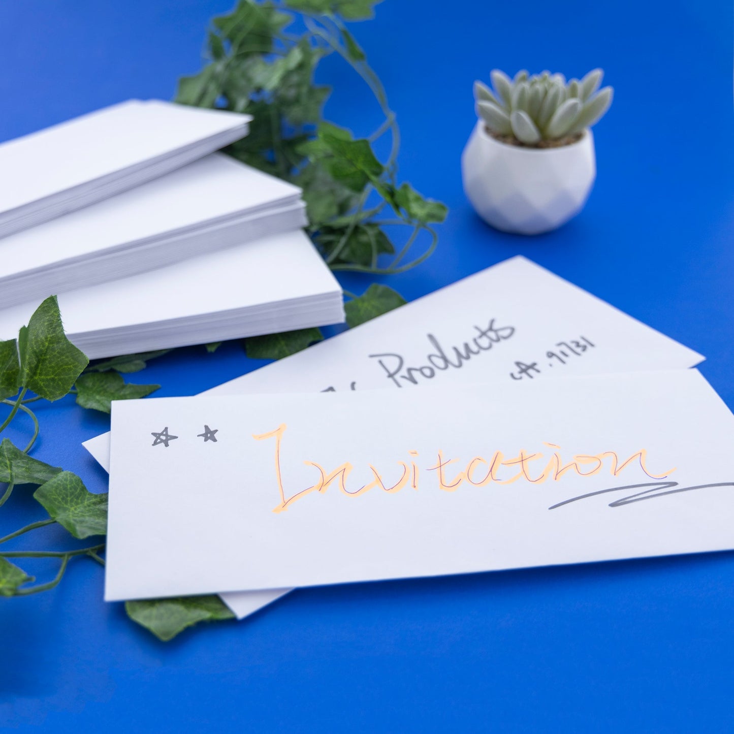 #10 White Envelopes w/ Gummed Closure (50/Pack)