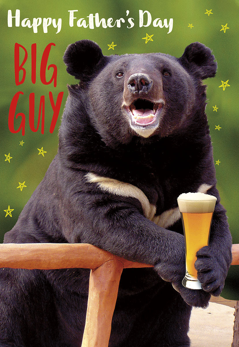 Hoppy Brew Bear | Funny Father's Day Greeting Card