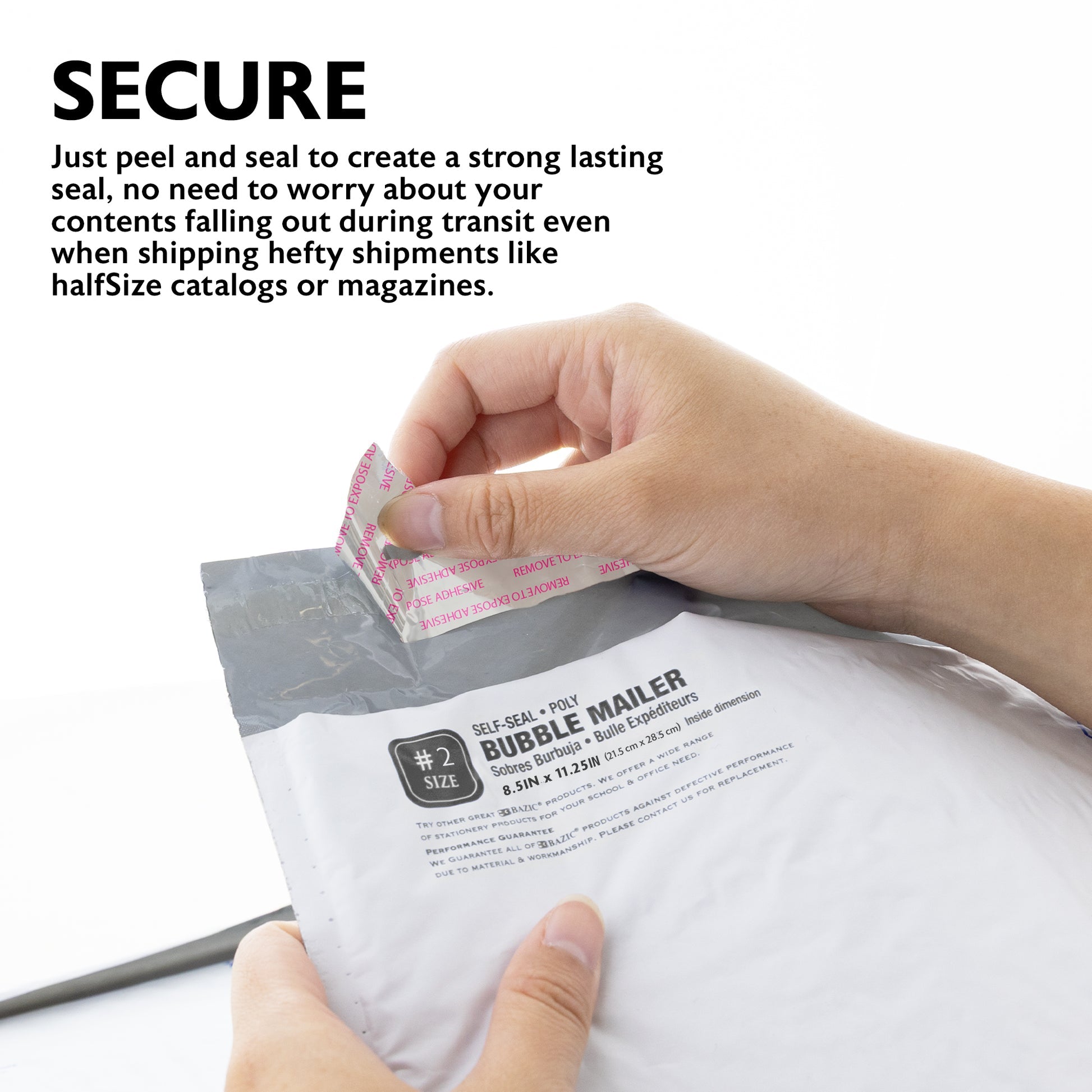 #2 Poly Bubble Mailers, 8.5 x 11.25 in