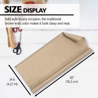 30" X 14 ft. All-Purpose Natural Kraft Wrap Paper Roll