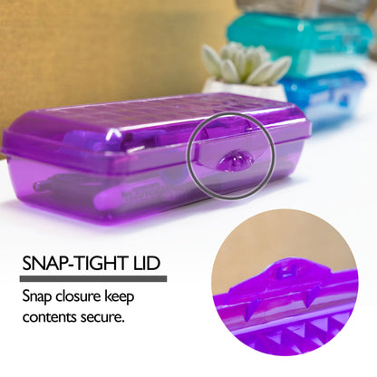 LUCENT Translucent Pencil Box, Stackable