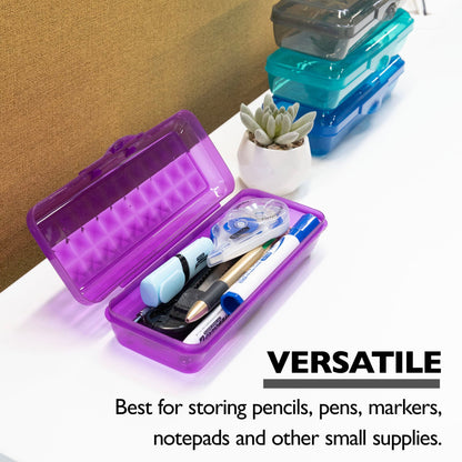 LUCENT Translucent Pencil Box, Stackable