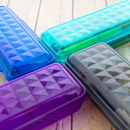 LUCENT Translucent Pencil Box, Stackable