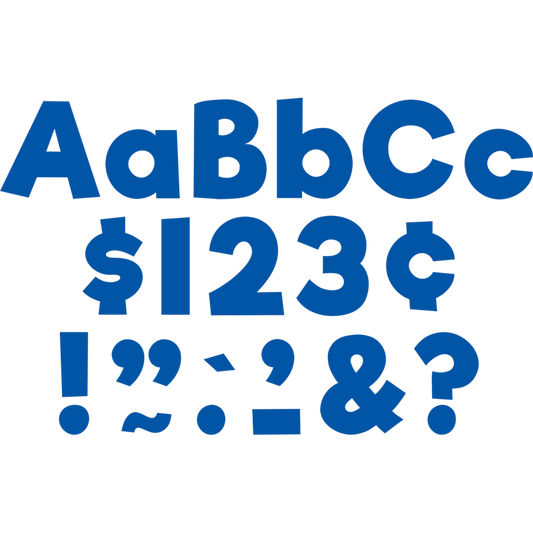 Blue 4" Everyday Letters Combo Pack