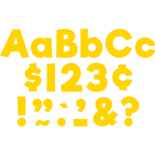 Yellow Gold 4" Everyday Letters Combo Pack