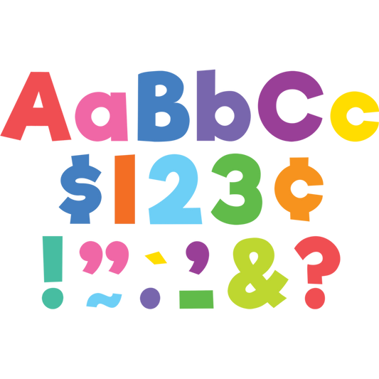 Colorful 4" Everyday Letters Combo Pack