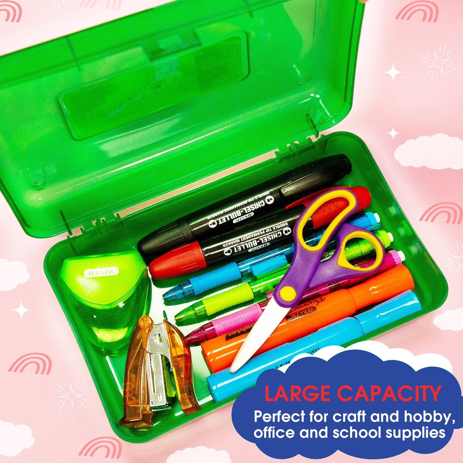 Classic Multipurpose Pencil Box, Stackable