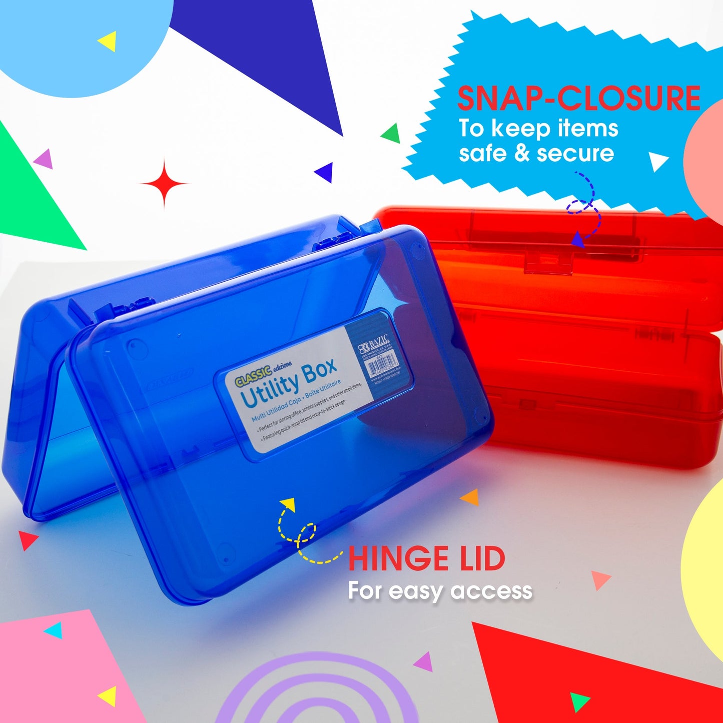 Classic Multipurpose Pencil Box, Stackable