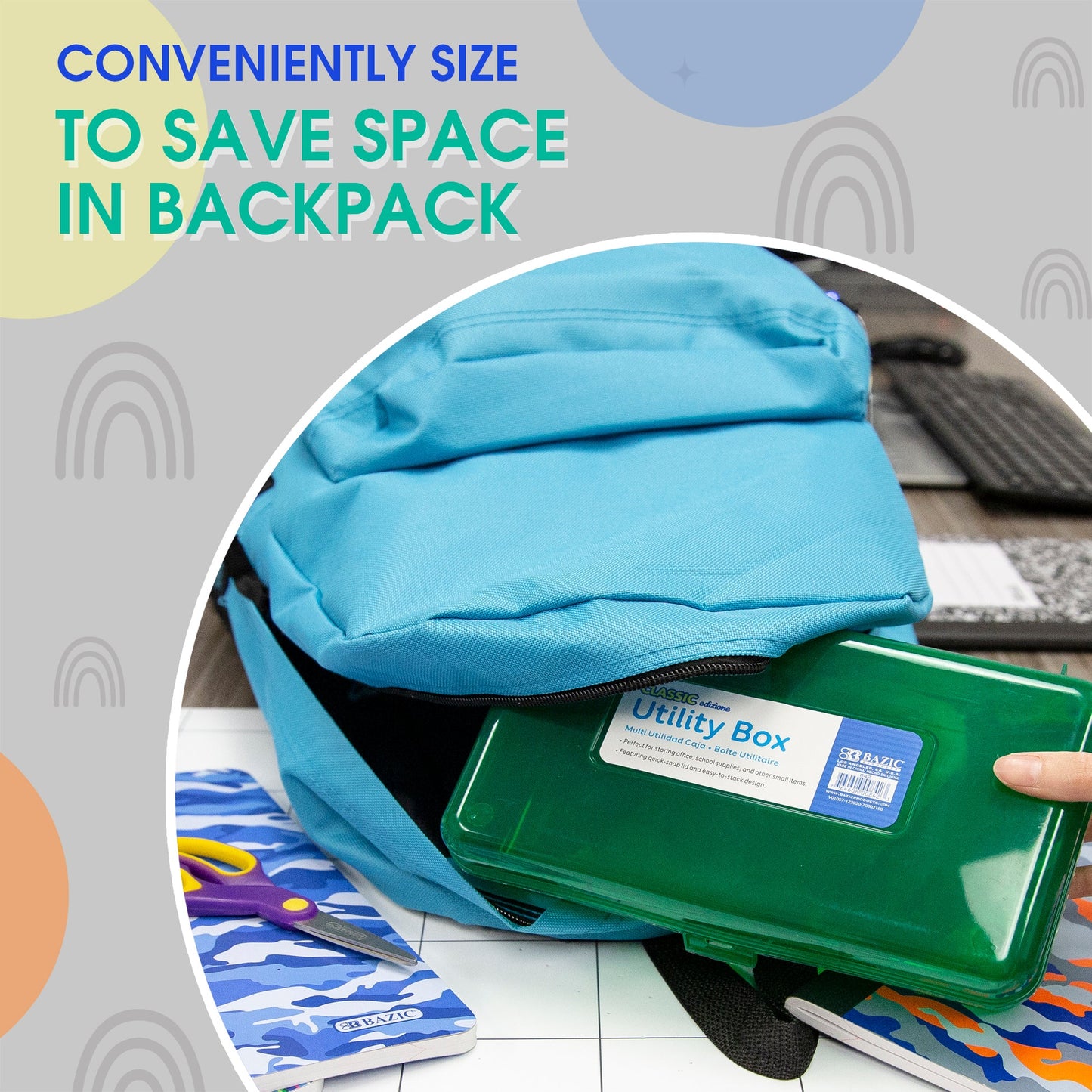Classic Multipurpose Pencil Box, Stackable