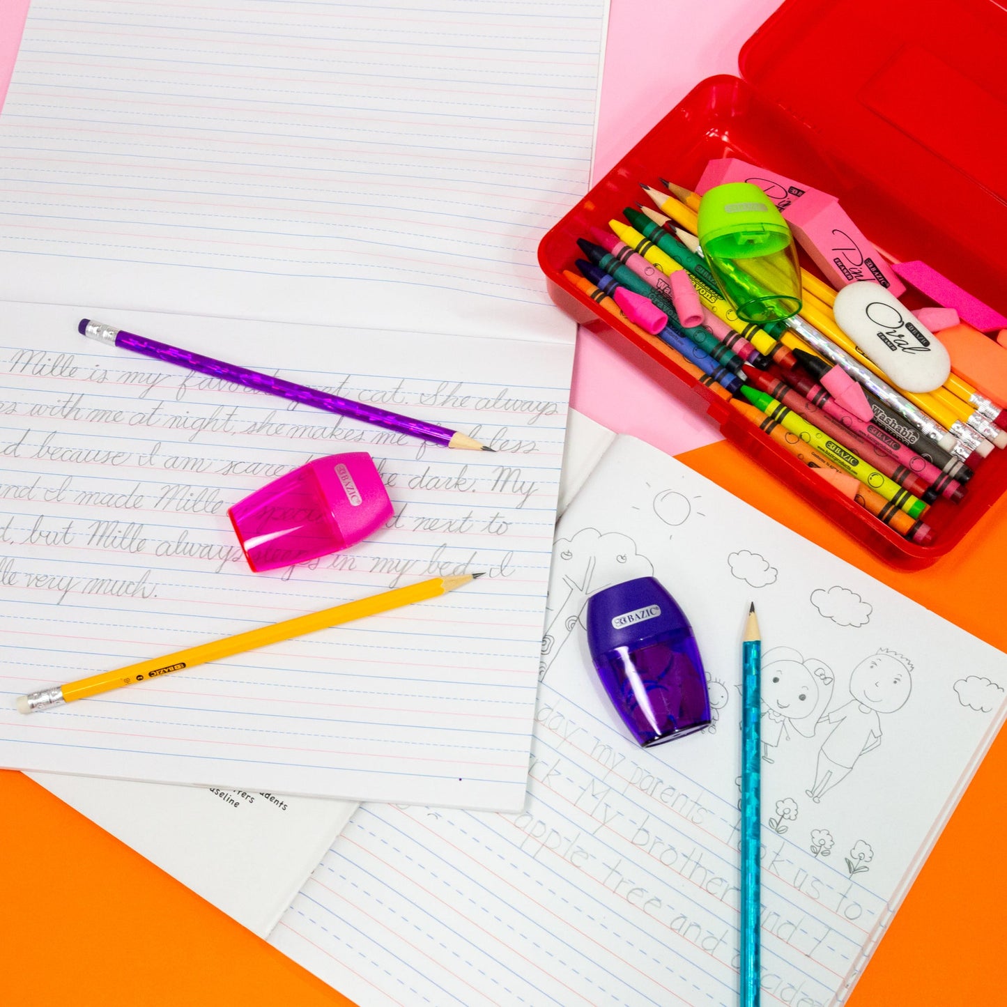 Classic Multipurpose Pencil Box, Stackable