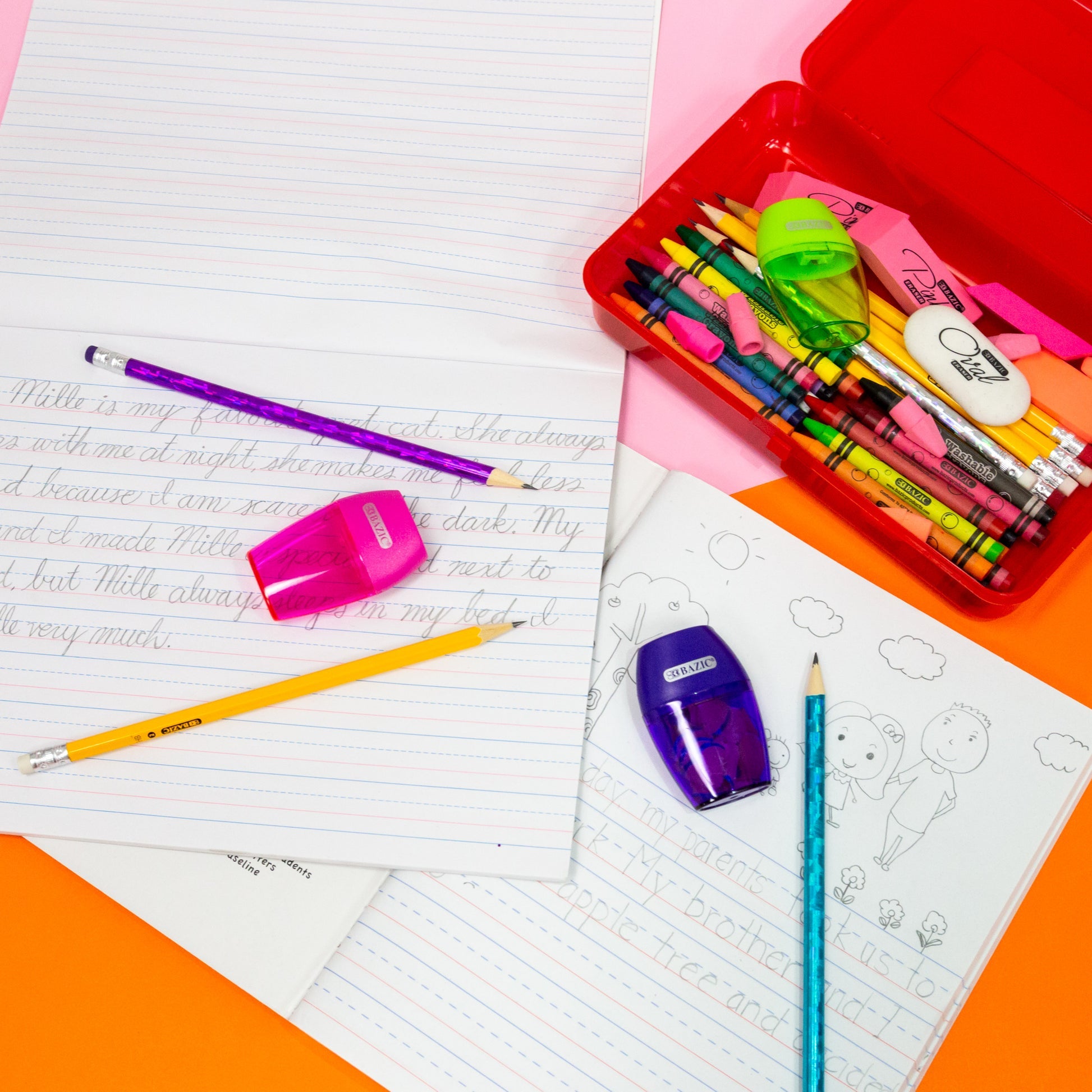 Classic Multipurpose Pencil Box, Stackable