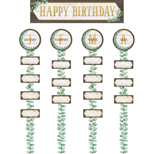 Eucalyptus Happy Birthday Bulletin Board