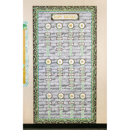 Eucalyptus Happy Birthday Bulletin Board