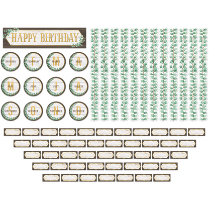 Eucalyptus Happy Birthday Bulletin Board