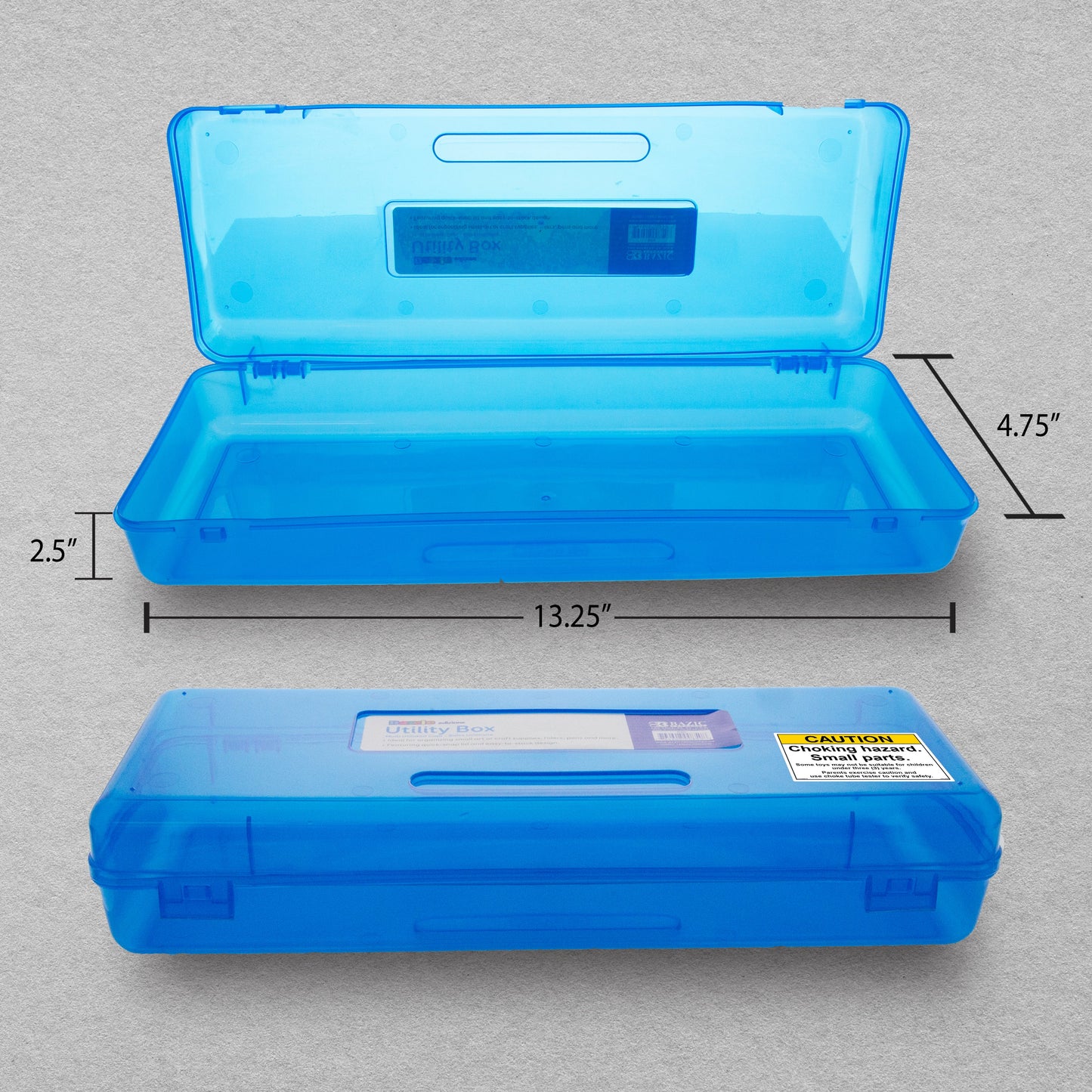 Bright Color Ruler-Length Pencil Box
