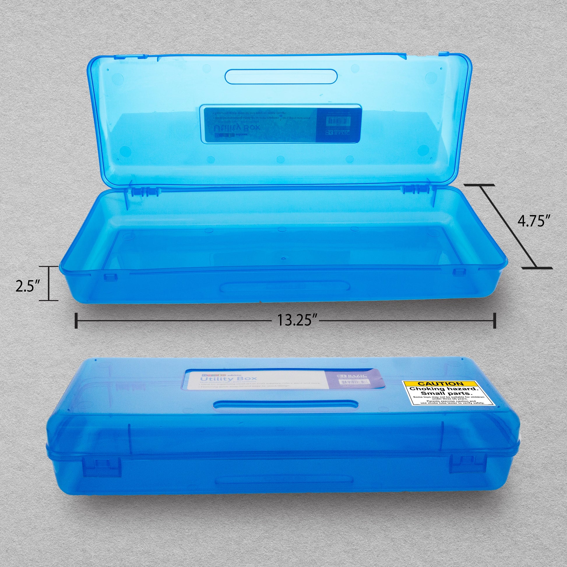 Bright Color Ruler-Length Pencil Box