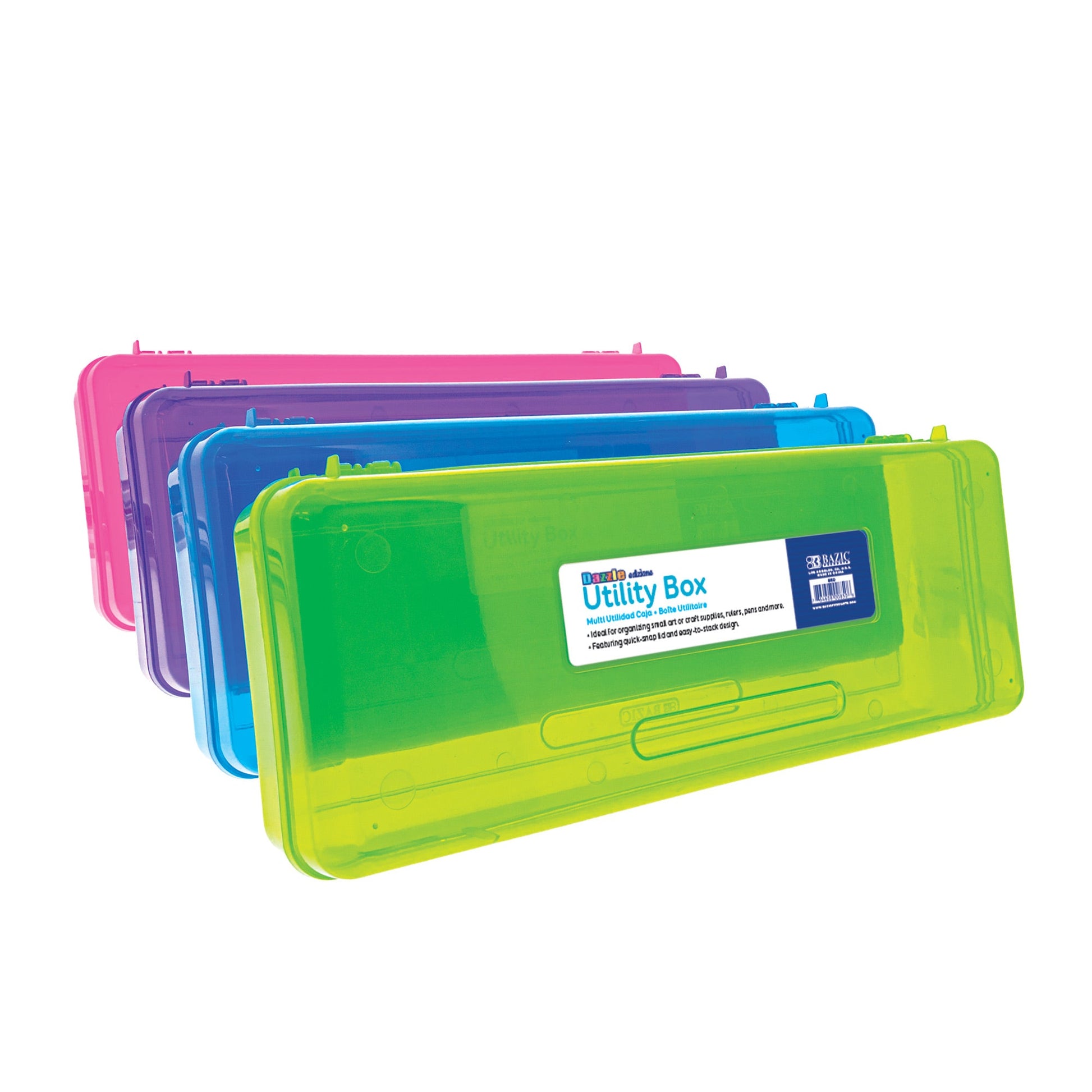 Bright Color Ruler-Length Pencil Box