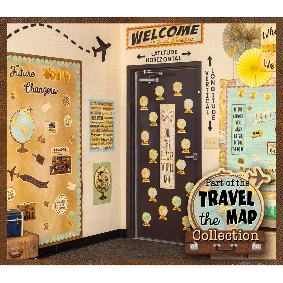 Travel the Map Calendar Bulletin Board