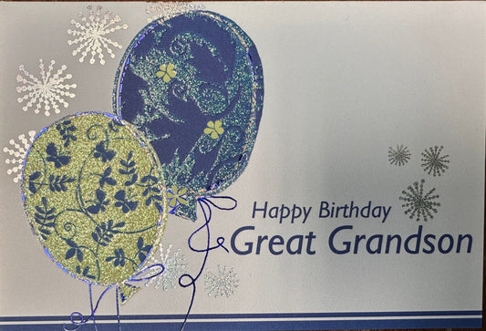 Happy Birthday Great Grandson Birthday Greeting Card [0012.99200]