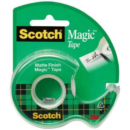 Scotch Magic Tape In Dispenser, 3/4" x 300", Clear