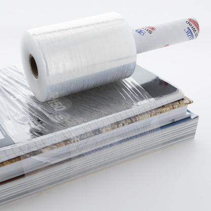 Clear Stretch Wrap Film with Handle, 5 in x 1000 ft