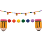 Colorful Pencils Garland