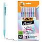 BIC Xtra-Smooth Mechanical Pencils, Medium Point, 0.7 mm, #2 Lead, Assorted Pastel Barrel Colors, Pack Of 24 Pencils